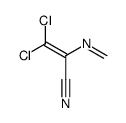 3,3-dichloro-2-(methylideneamino)prop-2-enenitrile结构式