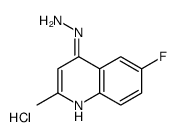 6-氟-4-肼基-2-甲基喹啉盐酸盐结构式