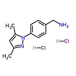 [4-(3,5-DIMETHYL-1H-PYRAZOL-1-YL)BENZYL]AMINE DIHYDROCHLORIDE结构式
