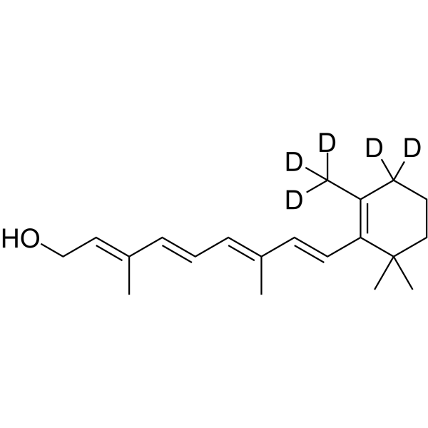 Retinol-d5 structure