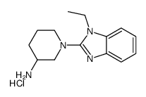 1-(1-Ethyl-1H-benzoimidazol-2-yl)-piperidin-3-ylamine hydrochloride结构式