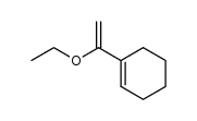 1-(1-ethoxyethenyl)cyclohexene Structure