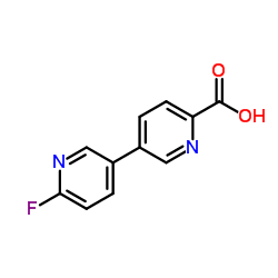 6'-Fluoro-[3,3'-bipyridine]-6-carboxylic acid structure