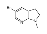 5-溴-1-甲基-2,3-二氢-1H-吡咯并[2,3-b]吡啶结构式