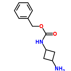 3-(氨基环丁基)氨基甲酸苄酯结构式