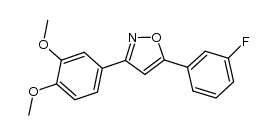 3-(3,4-dimethoxyphenyl)-5-(3-fluorophenyl)isoxazole结构式