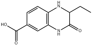 2-乙基-3-氧亚基-1,2,3,4-四氢喹喔啉-6-羧酸结构式