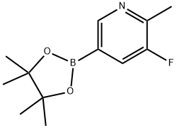 -fluoro-2-methyl-5-(4,4,5,5-tetramethyl-1,3,2-dioxaborolan-2-yl)pyridine Structure