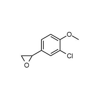 2-(3-氯-4-甲氧基苯基)环氧乙烷结构式