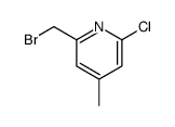 2-(Bromomethyl)-6-chloro-4-methylpyridine结构式