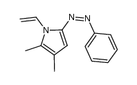 4,5-dimethyl-2-(phenyldiazen-1-yl)-1-vinylpyrrole结构式