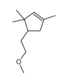 4-(2-methoxyethyl)-1,3,3-trimethylcyclopentene Structure