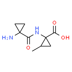 Cyclopropanecarboxylic acid, 1-[[(1-aminocyclopropyl)carbonyl]amino]-, methyl结构式