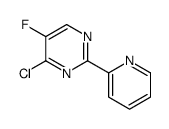 4-CHLORO-5-FLUORO-2-(PYRIDIN-2-YL)PYRIMIDINE structure