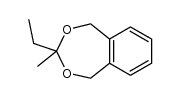 7-ethyl-7-methyl-5,9-dihydro-6,8-dioxabenzenecycloheptene Structure