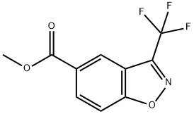 3-Trifluoromethyl-benzo[d]isoxazole-5-carboxylic acid methyl ester Structure