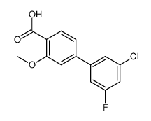 4-(3-chloro-5-fluorophenyl)-2-methoxybenzoic acid结构式