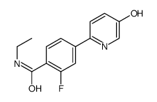 N-ethyl-2-fluoro-4-(5-hydroxypyridin-2-yl)benzamide Structure