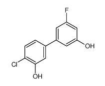 2-chloro-5-(3-fluoro-5-hydroxyphenyl)phenol结构式