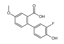 2-(3-fluoro-4-hydroxyphenyl)-5-methoxybenzoic acid Structure