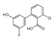2-chloro-6-(3-fluoro-5-hydroxyphenyl)benzoic acid Structure