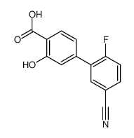 4-(5-cyano-2-fluorophenyl)-2-hydroxybenzoic acid结构式