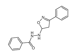 N'-(3-phenyl-4,5-dihydroisoxazol-5-yl)benzohydrazide结构式