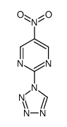 5-nitro-2-(1H-tetrazol-1-yl)-pyrimidine结构式