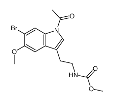 methyl (2-(1-acetyl-6-bromo-5-methoxy-1H-indol-3-yl)ethyl)carbamate Structure