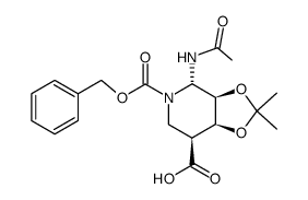 N-(benzyloxycarbonyl)-4,5-O-isopropylidenesiastatin B结构式