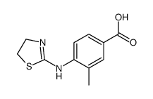 4-(4,5-dihydro-1,3-thiazol-2-ylamino)-3-methylbenzoic acid结构式