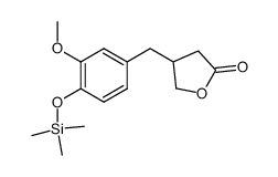 (3R)-(+)-3-(4-Trimethylsiloxy-3-methoxybenzyl)butan-4-olide Structure