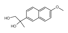 2-(6-Methoxy-2-naphthyl)propane-1,2-diol结构式