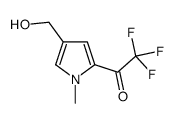 Ethanone, 2,2,2-trifluoro-1-[4-(hydroxymethyl)-1-methyl-1H-pyrrol-2-yl]- (9CI)结构式