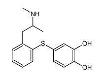 4-[2-(2-methylaminopropyl)phenyl]sulfanylbenzene-1,2-diol结构式