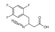 (3R)-3-azido-4-(2,4,5-trifluorophenyl)-butyric acid Structure