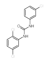 3-(3-chlorophenyl)-1-(2,5-dichlorophenyl)urea结构式