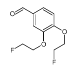 3,4-BIS(2-FLUOROETHOXY)-BENZALDEHYDE structure