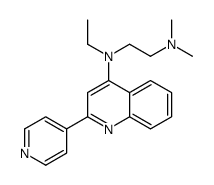 N'-ethyl-N,N-dimethyl-N'-(2-pyridin-4-ylquinolin-4-yl)ethane-1,2-diamine结构式