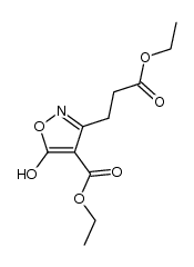 ethyl 3-(4-ethoxycarbonyl-5-hydroxyisoxazol-3-yl)-propionate Structure