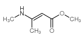 3-(甲氨基)丁-2-烯酸甲酯结构式