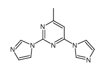 2,4-di(imidazol-1-yl)-6-methylpyrimidine Structure