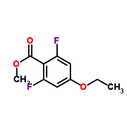 Methyl 2,6-difluoro-4-ethoxybenxoate结构式