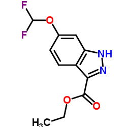 Ethyl 6-(difluoromethoxy)-1H-indazole-3-carboxylate Structure