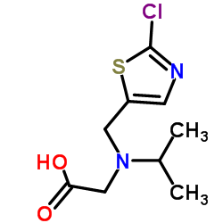 N-[(2-Chloro-1,3-thiazol-5-yl)methyl]-N-isopropylglycine Structure
