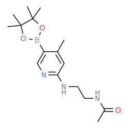 N-(2-(4-Methyl-5-(4,4,5,5-tetramethyl-1,3,2-dioxaborolan-2-yl)pyridin-2-ylamino)ethyl)acetamide Structure
