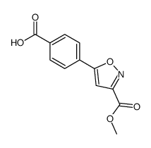 4-[3-(Methoxycarbonyl)-5-isoxazolyl]benzoic Acid Structure