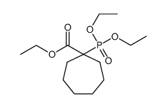 ethyl 1-(diethoxyphosphoryl)cycloheptane-1-carboxylate结构式