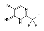 5-bromo-2-(trifluoromethyl)pyrimidin-4-amine Structure