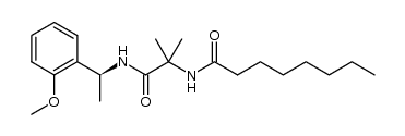 N-(1-(1-(2-methoxyphenyl)ethylamino)-2-methyl-1-oxopropan-2-yl)octanamide Structure